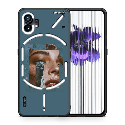 Θήκη Nothing Phone 1 Cry An Ocean από τη Smartfits με σχέδιο στο πίσω μέρος και μαύρο περίβλημα | Nothing Phone 1 Cry An Ocean case with colorful back and black bezels