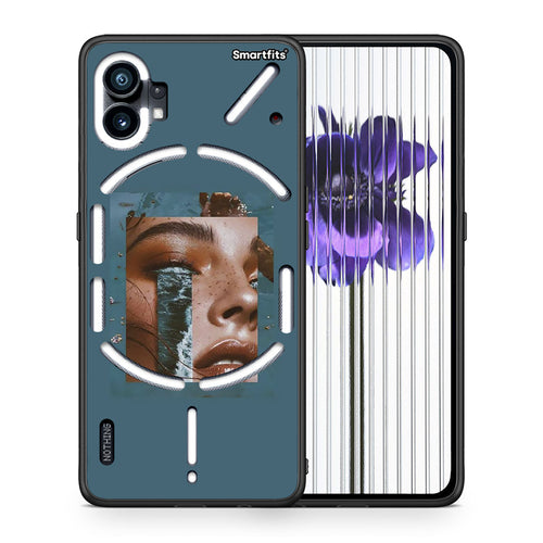 Θήκη Nothing Phone 1 Cry An Ocean από τη Smartfits με σχέδιο στο πίσω μέρος και μαύρο περίβλημα | Nothing Phone 1 Cry An Ocean case with colorful back and black bezels