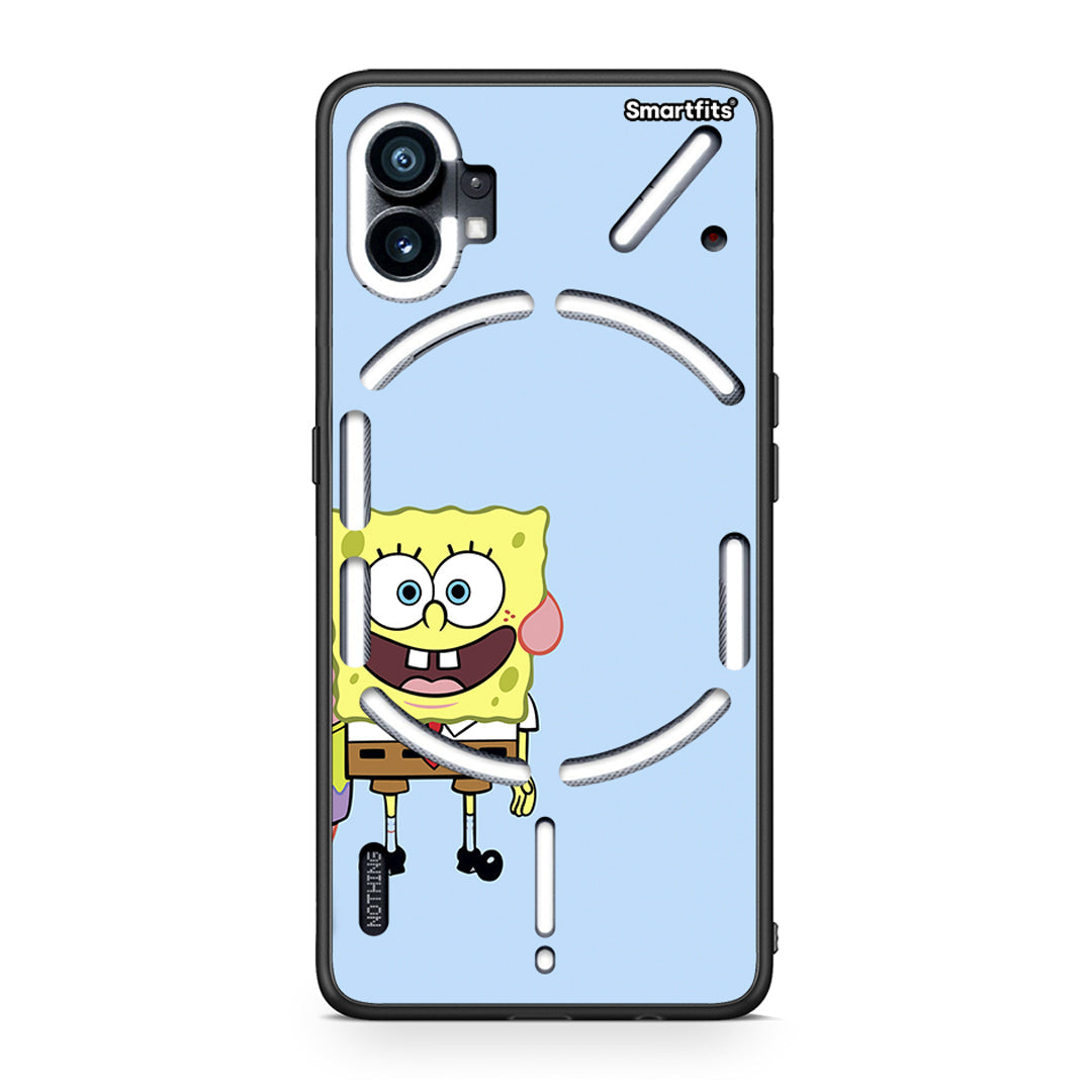 Nothing Phone 1 Friends Bob θήκη από τη Smartfits με σχέδιο στο πίσω μέρος και μαύρο περίβλημα | Smartphone case with colorful back and black bezels by Smartfits