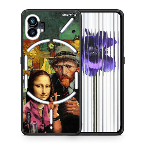 Θήκη Nothing Phone 1 Funny Art από τη Smartfits με σχέδιο στο πίσω μέρος και μαύρο περίβλημα | Nothing Phone 1 Funny Art case with colorful back and black bezels
