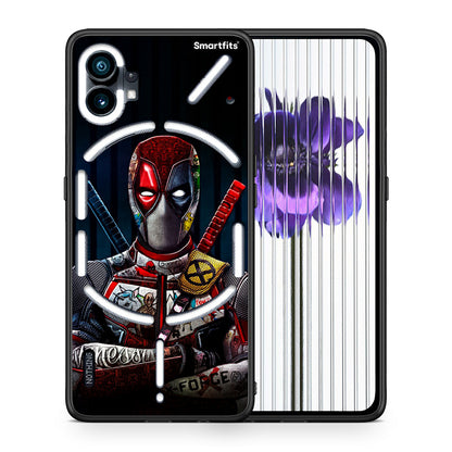 Θήκη Nothing Phone 1 Funny Guy από τη Smartfits με σχέδιο στο πίσω μέρος και μαύρο περίβλημα | Nothing Phone 1 Funny Guy case with colorful back and black bezels