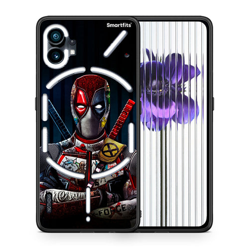 Θήκη Nothing Phone 1 Funny Guy από τη Smartfits με σχέδιο στο πίσω μέρος και μαύρο περίβλημα | Nothing Phone 1 Funny Guy case with colorful back and black bezels