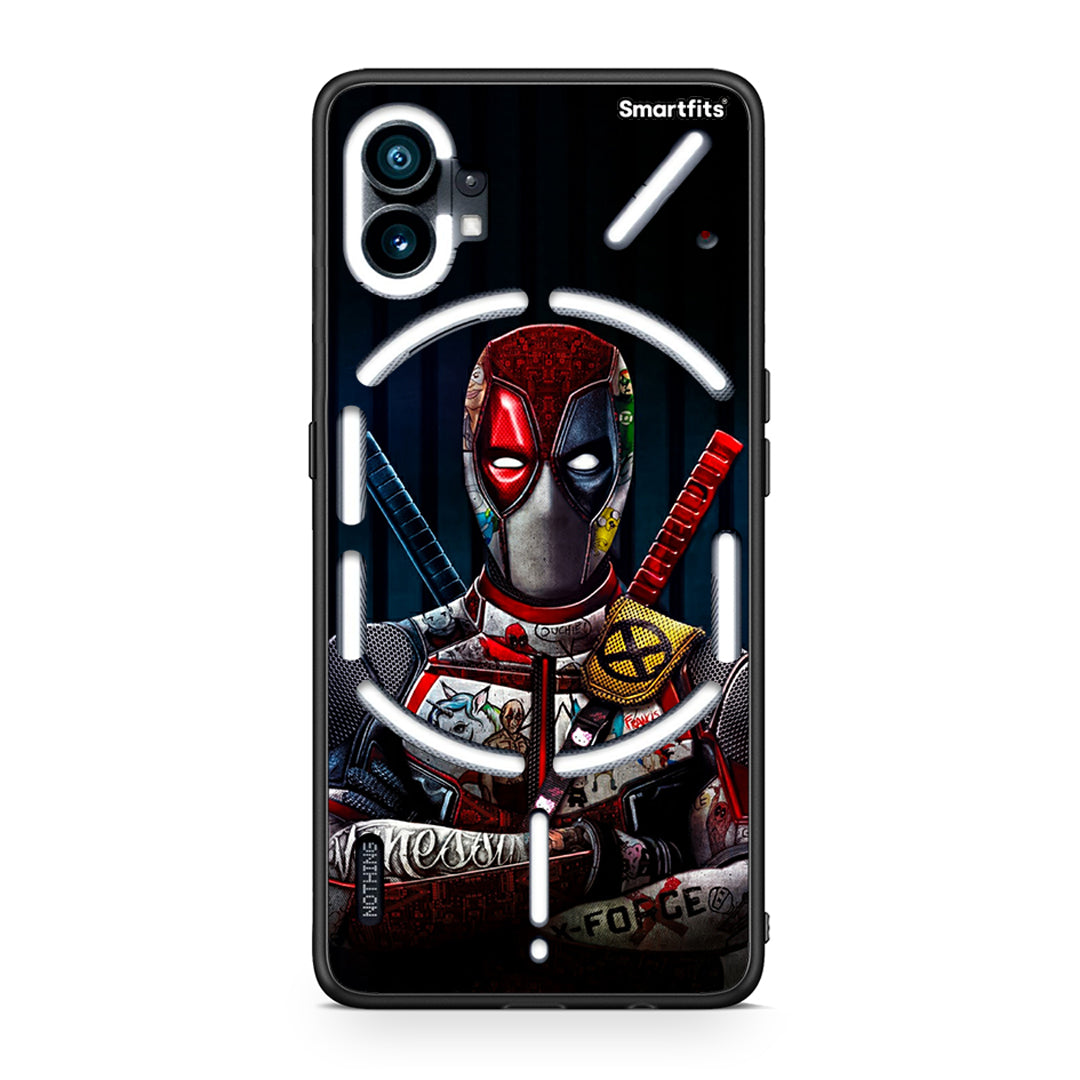 Nothing Phone 1 Funny Guy θήκη από τη Smartfits με σχέδιο στο πίσω μέρος και μαύρο περίβλημα | Smartphone case with colorful back and black bezels by Smartfits