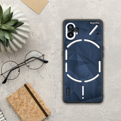 Geometric Blue Abstract - Nothing Phone 1 θήκη
