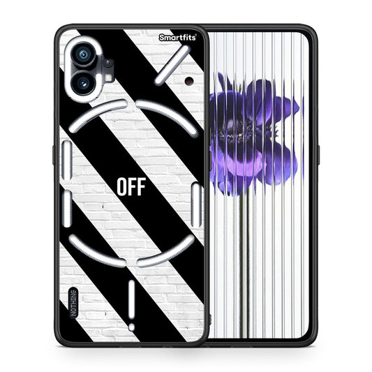 Θήκη Nothing Phone 1 Get Off από τη Smartfits με σχέδιο στο πίσω μέρος και μαύρο περίβλημα | Nothing Phone 1 Get Off case with colorful back and black bezels