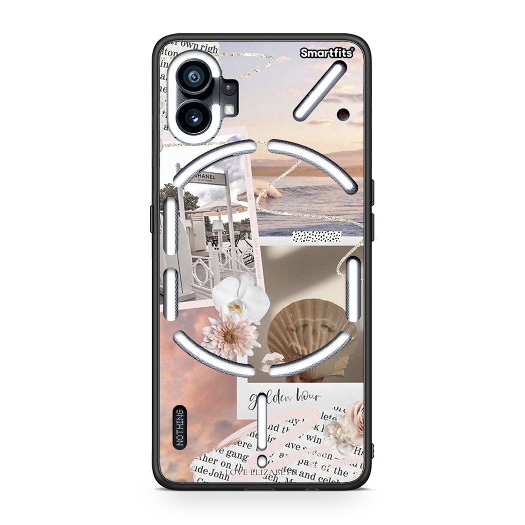 Nothing Phone 1 Golden Hour Θήκη Αγίου Βαλεντίνου από τη Smartfits με σχέδιο στο πίσω μέρος και μαύρο περίβλημα | Smartphone case with colorful back and black bezels by Smartfits