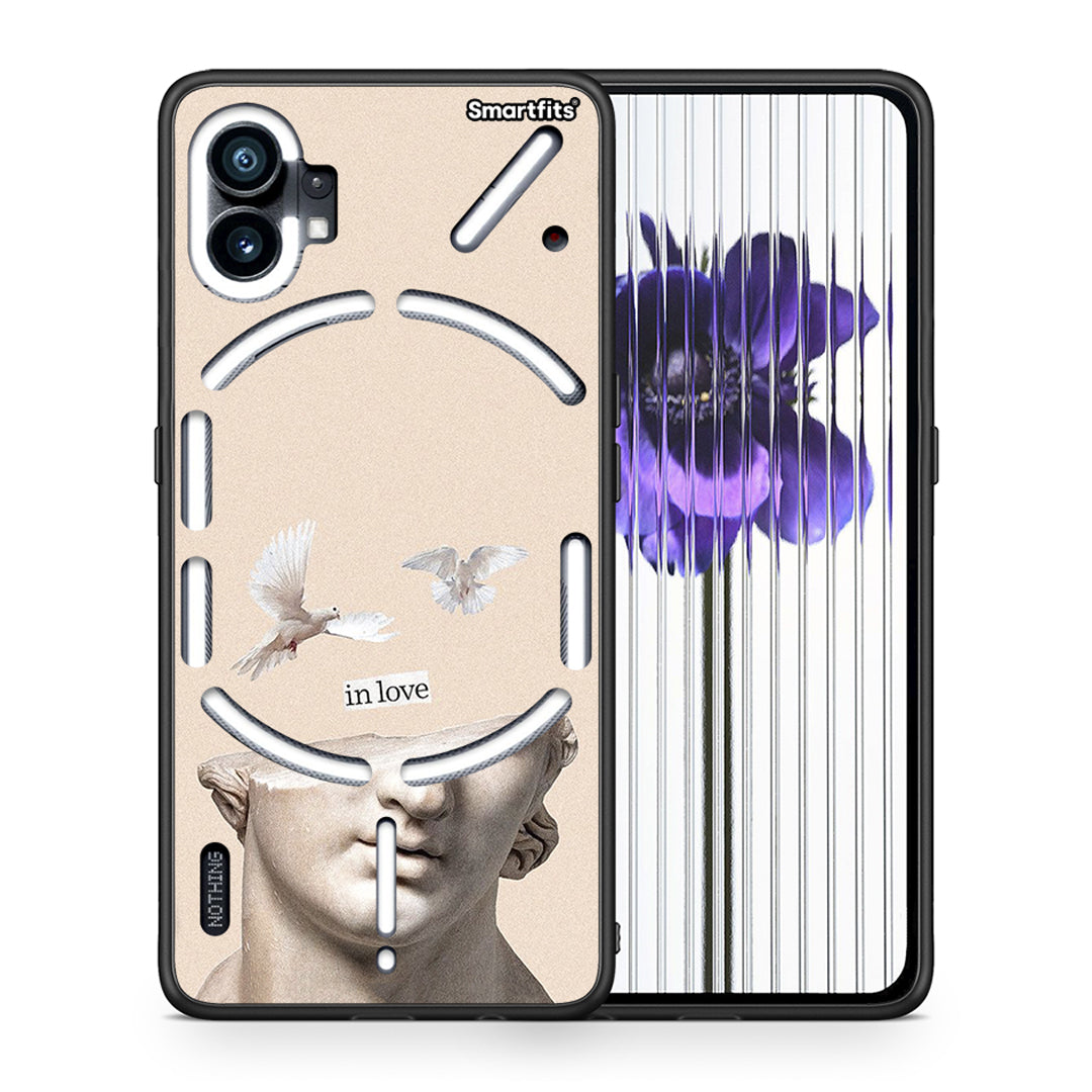 Θήκη Nothing Phone 1 In Love από τη Smartfits με σχέδιο στο πίσω μέρος και μαύρο περίβλημα | Nothing Phone 1 In Love case with colorful back and black bezels