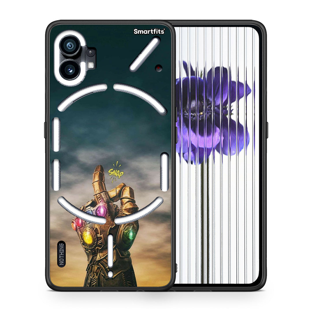 Θήκη Nothing Phone 1 Infinity Snap από τη Smartfits με σχέδιο στο πίσω μέρος και μαύρο περίβλημα | Nothing Phone 1 Infinity Snap case with colorful back and black bezels