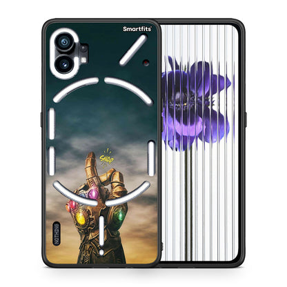 Θήκη Nothing Phone 1 Infinity Snap από τη Smartfits με σχέδιο στο πίσω μέρος και μαύρο περίβλημα | Nothing Phone 1 Infinity Snap case with colorful back and black bezels
