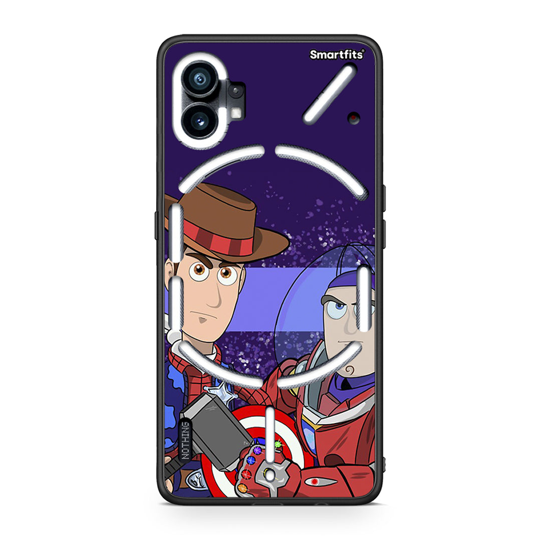 Nothing Phone 1 Infinity Story θήκη από τη Smartfits με σχέδιο στο πίσω μέρος και μαύρο περίβλημα | Smartphone case with colorful back and black bezels by Smartfits