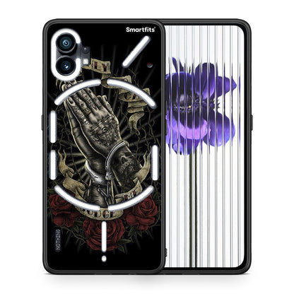 Θήκη Nothing Phone 1 Judge By God από τη Smartfits με σχέδιο στο πίσω μέρος και μαύρο περίβλημα | Nothing Phone 1 Judge By God case with colorful back and black bezels