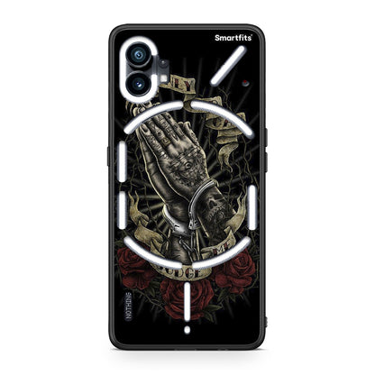 Nothing Phone 1 Judge By God θήκη από τη Smartfits με σχέδιο στο πίσω μέρος και μαύρο περίβλημα | Smartphone case with colorful back and black bezels by Smartfits