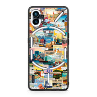 Thumbnail for Nothing Phone 1 Live To Travel θήκη από τη Smartfits με σχέδιο στο πίσω μέρος και μαύρο περίβλημα | Smartphone case with colorful back and black bezels by Smartfits