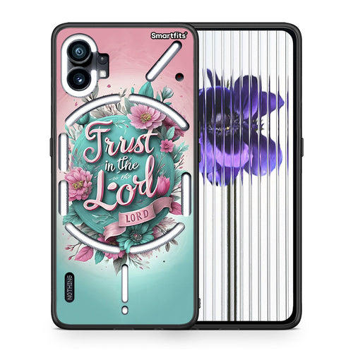 Θήκη Nothing Phone 1 Lord Trust από τη Smartfits με σχέδιο στο πίσω μέρος και μαύρο περίβλημα | Nothing Phone 1 Lord Trust case with colorful back and black bezels