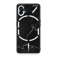 Thumbnail for Nothing Phone 1 Marble Black θήκη από τη Smartfits με σχέδιο στο πίσω μέρος και μαύρο περίβλημα | Smartphone case with colorful back and black bezels by Smartfits