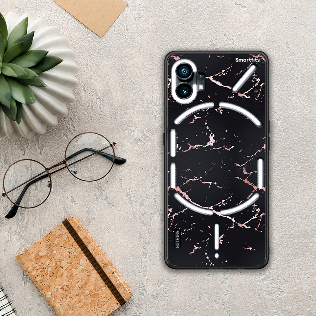 Marble Black Rosegold - Nothing Phone 1 θήκη