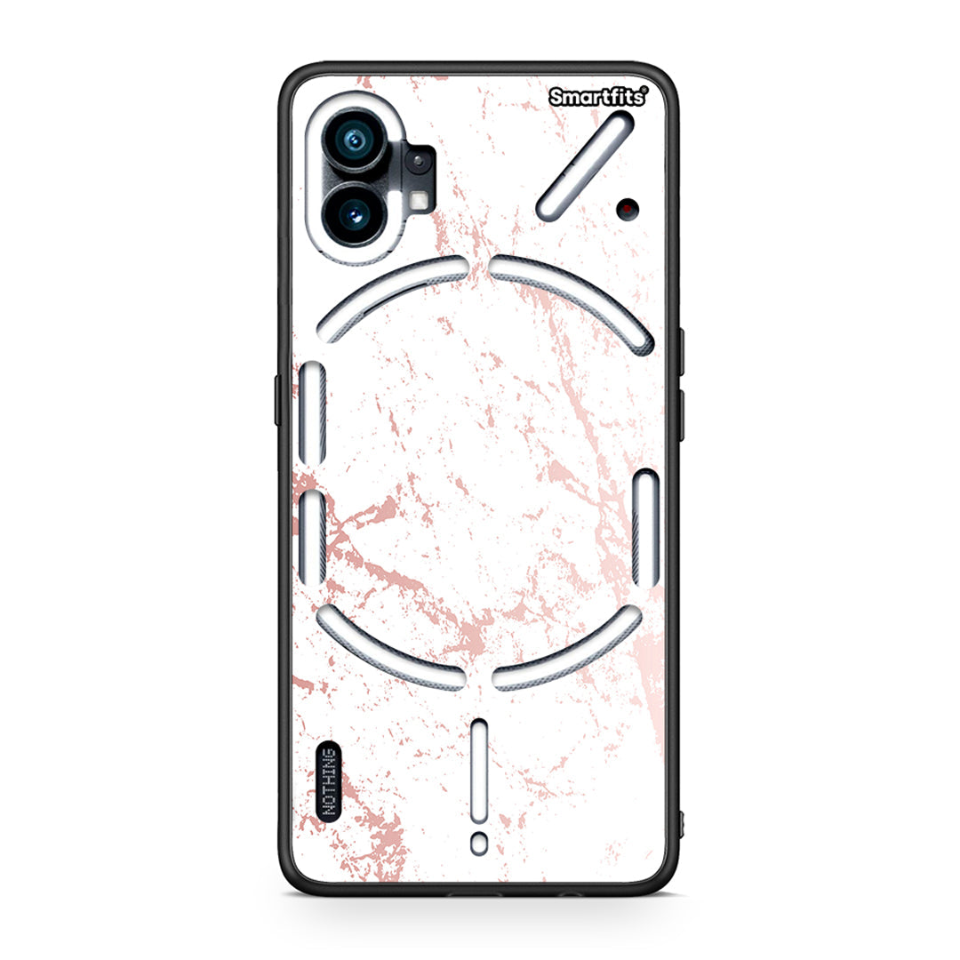 116 - Nothing Phone 1 Pink Splash Marble case, cover, bumper