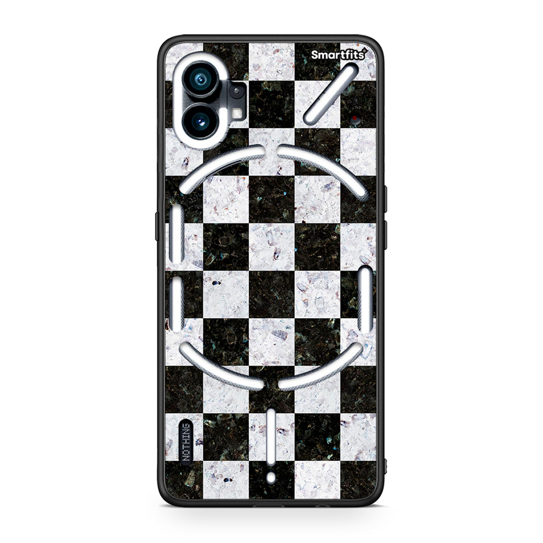 4 - Nothing Phone 1 Square Geometric Marble case, cover, bumper