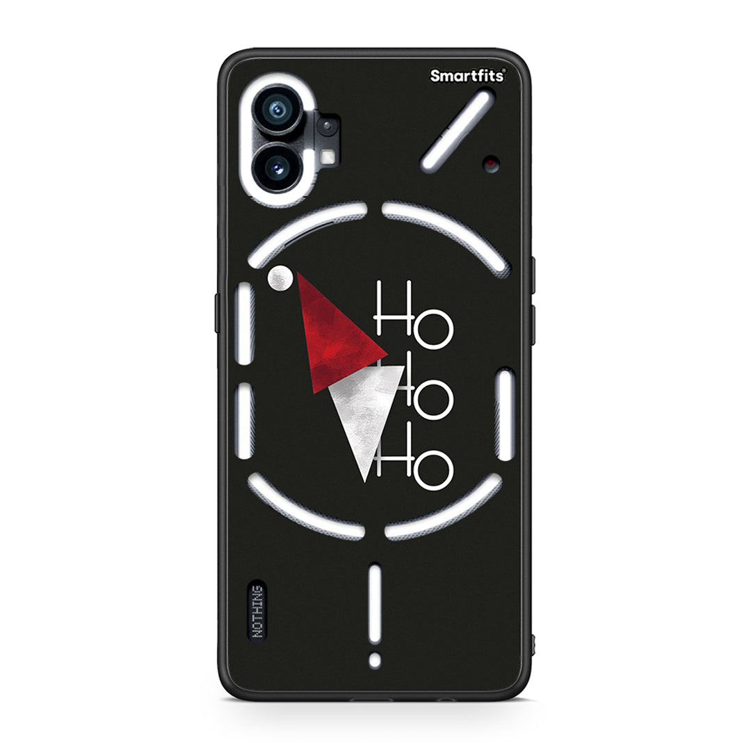 Nothing Phone 1 Minimal Christmas θήκη από τη Smartfits με σχέδιο στο πίσω μέρος και μαύρο περίβλημα | Smartphone case with colorful back and black bezels by Smartfits