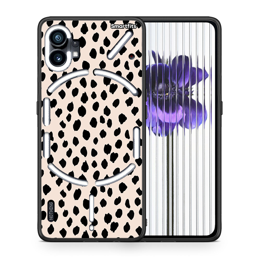Θήκη Nothing Phone 1 New Polka Dots από τη Smartfits με σχέδιο στο πίσω μέρος και μαύρο περίβλημα | Nothing Phone 1 New Polka Dots case with colorful back and black bezels