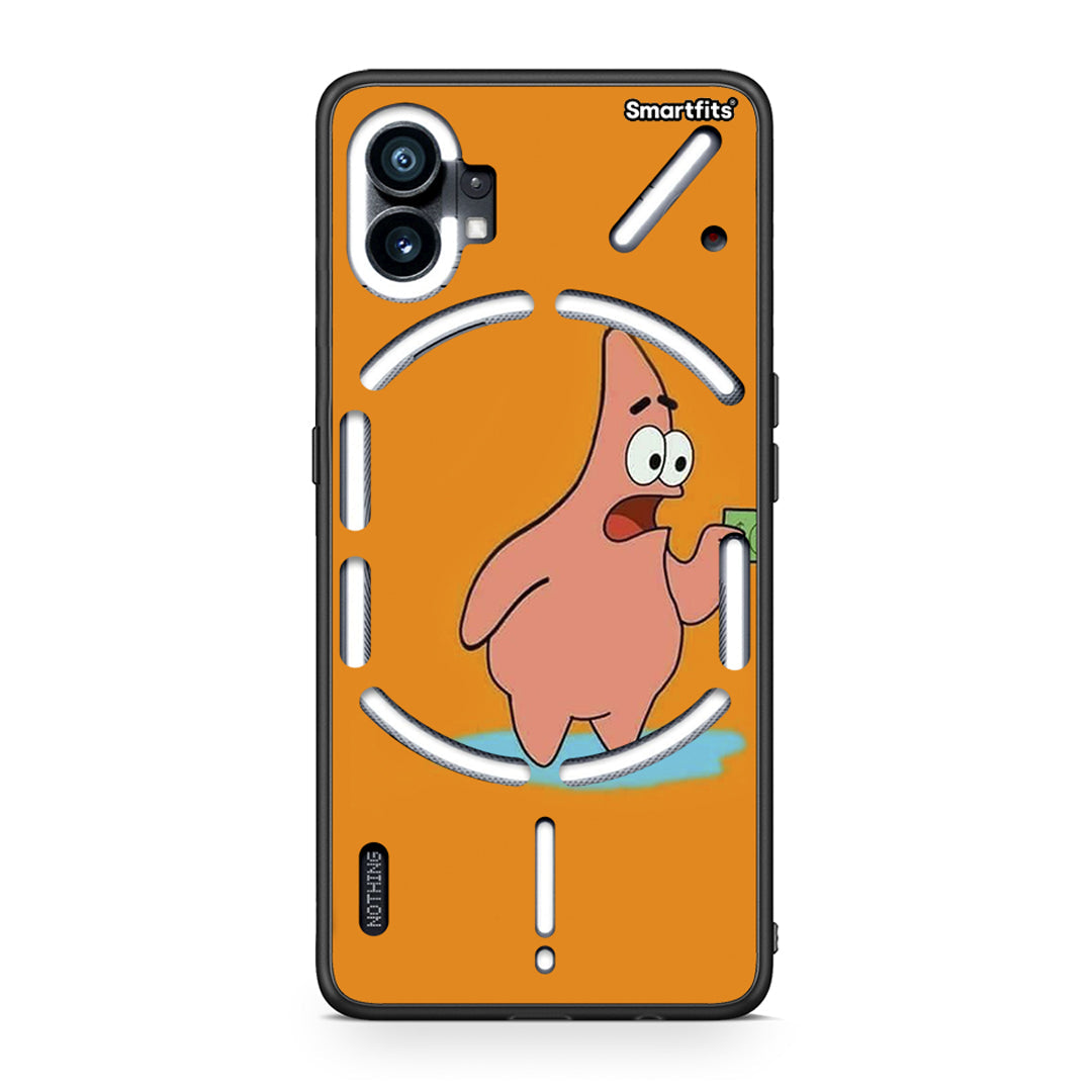 Nothing Phone 1 No Money 1 Θήκη Αγίου Βαλεντίνου από τη Smartfits με σχέδιο στο πίσω μέρος και μαύρο περίβλημα | Smartphone case with colorful back and black bezels by Smartfits