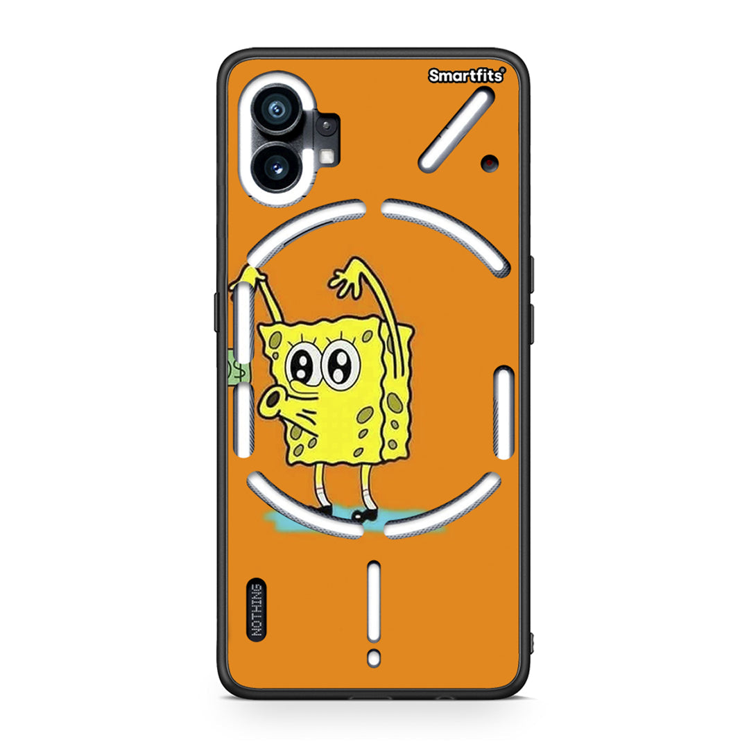 Nothing Phone 1 No Money 2 Θήκη Αγίου Βαλεντίνου από τη Smartfits με σχέδιο στο πίσω μέρος και μαύρο περίβλημα | Smartphone case with colorful back and black bezels by Smartfits