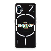 Thumbnail for Nothing Phone 1 OMG ShutUp θήκη από τη Smartfits με σχέδιο στο πίσω μέρος και μαύρο περίβλημα | Smartphone case with colorful back and black bezels by Smartfits