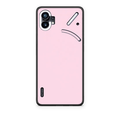 Θήκη Nothing Phone 1 Pale Pink από τη Smartfits με σχέδιο στο πίσω μέρος και μαύρο περίβλημα | Nothing Phone 1 Pale Pink case with colorful back and black bezels