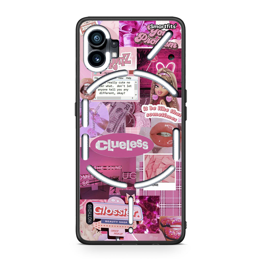 Nothing Phone 1 Pink Love Θήκη Αγίου Βαλεντίνου από τη Smartfits με σχέδιο στο πίσω μέρος και μαύρο περίβλημα | Smartphone case with colorful back and black bezels by Smartfits