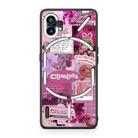Thumbnail for Nothing Phone 1 Pink Love Θήκη Αγίου Βαλεντίνου από τη Smartfits με σχέδιο στο πίσω μέρος και μαύρο περίβλημα | Smartphone case with colorful back and black bezels by Smartfits