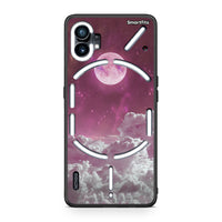 Thumbnail for Nothing Phone 1 Pink Moon Θήκη από τη Smartfits με σχέδιο στο πίσω μέρος και μαύρο περίβλημα | Smartphone case with colorful back and black bezels by Smartfits