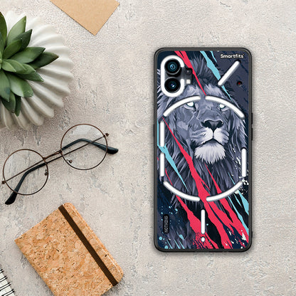 PopArt Lion Designer - Nothing Phone 1 θήκη