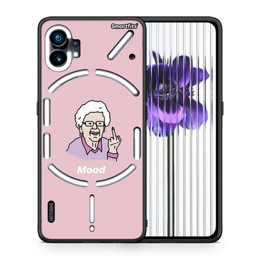 Θήκη Nothing Phone 1 Mood PopArt από τη Smartfits με σχέδιο στο πίσω μέρος και μαύρο περίβλημα | Nothing Phone 1 Mood PopArt case with colorful back and black bezels