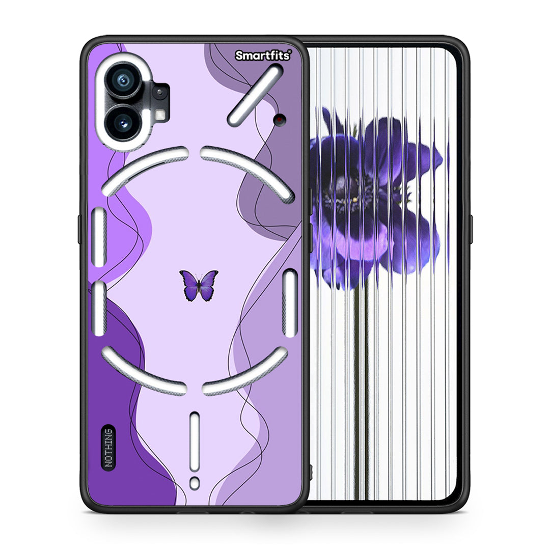 Purple Mariposa - Nothing Phone 1 θήκη