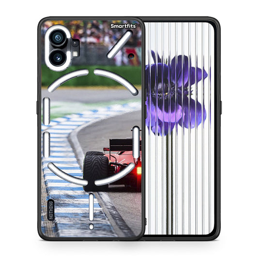Θήκη Nothing Phone 1 Racing Vibes από τη Smartfits με σχέδιο στο πίσω μέρος και μαύρο περίβλημα | Nothing Phone 1 Racing Vibes case with colorful back and black bezels