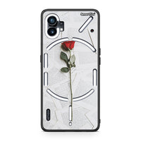 Thumbnail for Nothing Phone 1 Red Rose θήκη από τη Smartfits με σχέδιο στο πίσω μέρος και μαύρο περίβλημα | Smartphone case with colorful back and black bezels by Smartfits