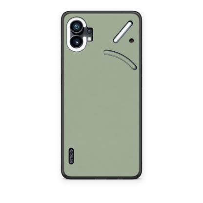 Θήκη Nothing Phone 1 Sage Green από τη Smartfits με σχέδιο στο πίσω μέρος και μαύρο περίβλημα | Nothing Phone 1 Sage Green case with colorful back and black bezels