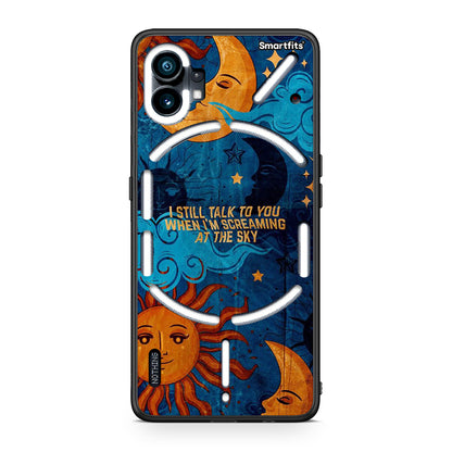 Nothing Phone 1 Screaming Sky θήκη από τη Smartfits με σχέδιο στο πίσω μέρος και μαύρο περίβλημα | Smartphone case with colorful back and black bezels by Smartfits