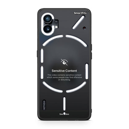 Nothing Phone 1 Sensitive Content θήκη από τη Smartfits με σχέδιο στο πίσω μέρος και μαύρο περίβλημα | Smartphone case with colorful back and black bezels by Smartfits