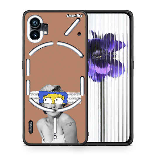 Θήκη Nothing Phone 1 Sim Merilyn από τη Smartfits με σχέδιο στο πίσω μέρος και μαύρο περίβλημα | Nothing Phone 1 Sim Merilyn case with colorful back and black bezels