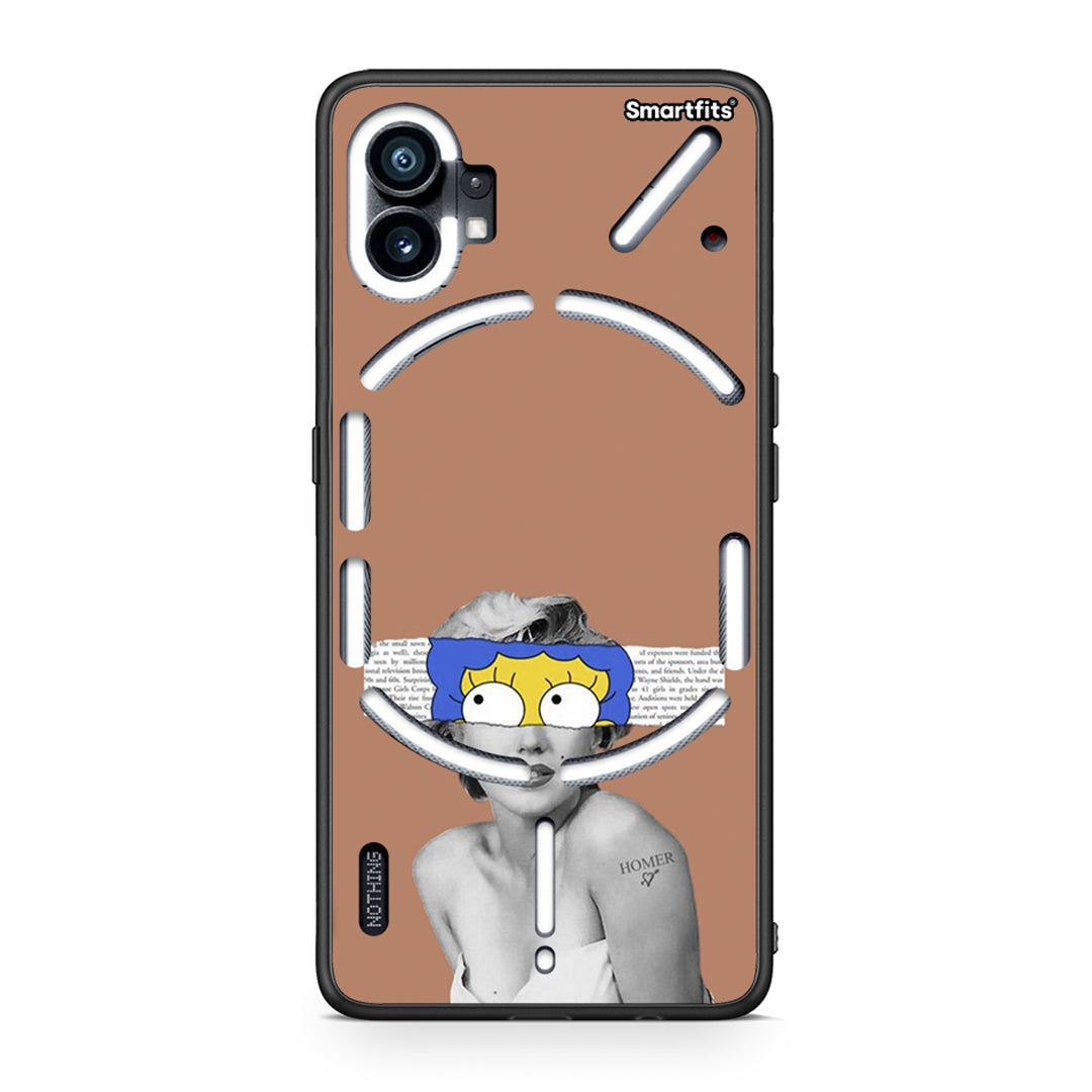 Nothing Phone 1 Sim Merilyn θήκη από τη Smartfits με σχέδιο στο πίσω μέρος και μαύρο περίβλημα | Smartphone case with colorful back and black bezels by Smartfits