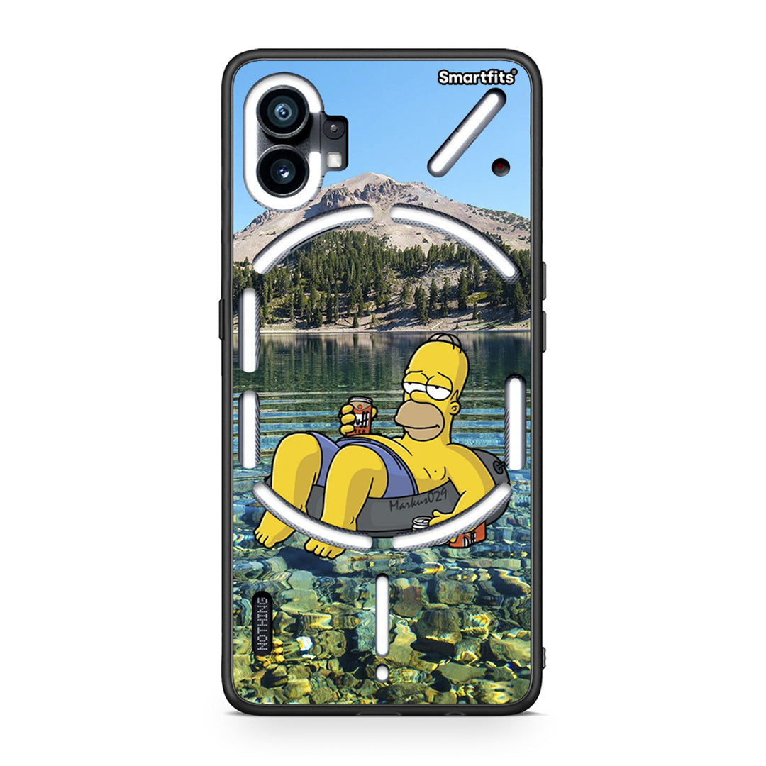 Nothing Phone 1 Summer Happiness Θήκη από τη Smartfits με σχέδιο στο πίσω μέρος και μαύρο περίβλημα | Smartphone case with colorful back and black bezels by Smartfits