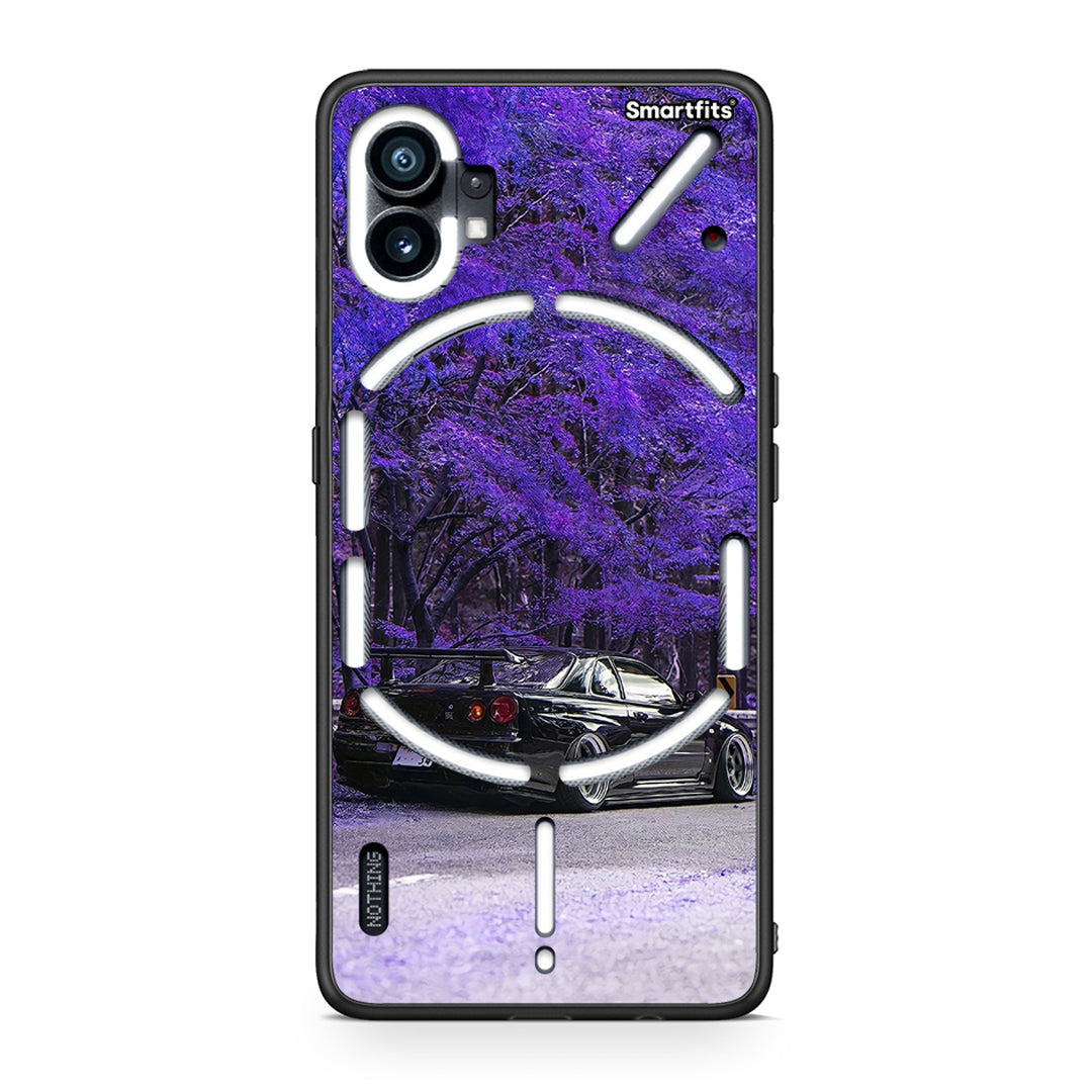 Nothing Phone 1 Super Car Θήκη Αγίου Βαλεντίνου από τη Smartfits με σχέδιο στο πίσω μέρος και μαύρο περίβλημα | Smartphone case with colorful back and black bezels by Smartfits