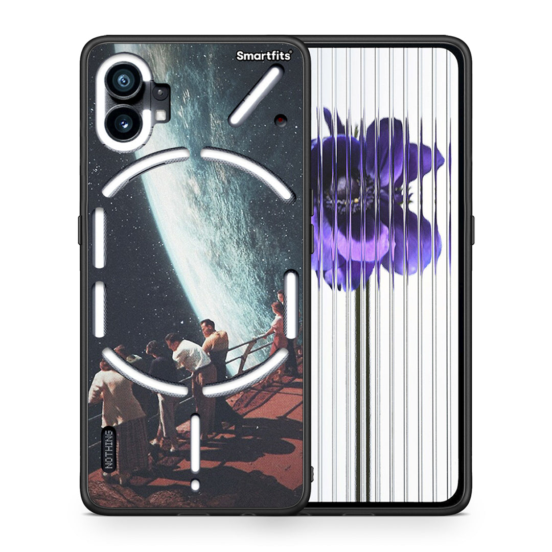 Θήκη Nothing Phone 1 Surreal View από τη Smartfits με σχέδιο στο πίσω μέρος και μαύρο περίβλημα | Nothing Phone 1 Surreal View case with colorful back and black bezels