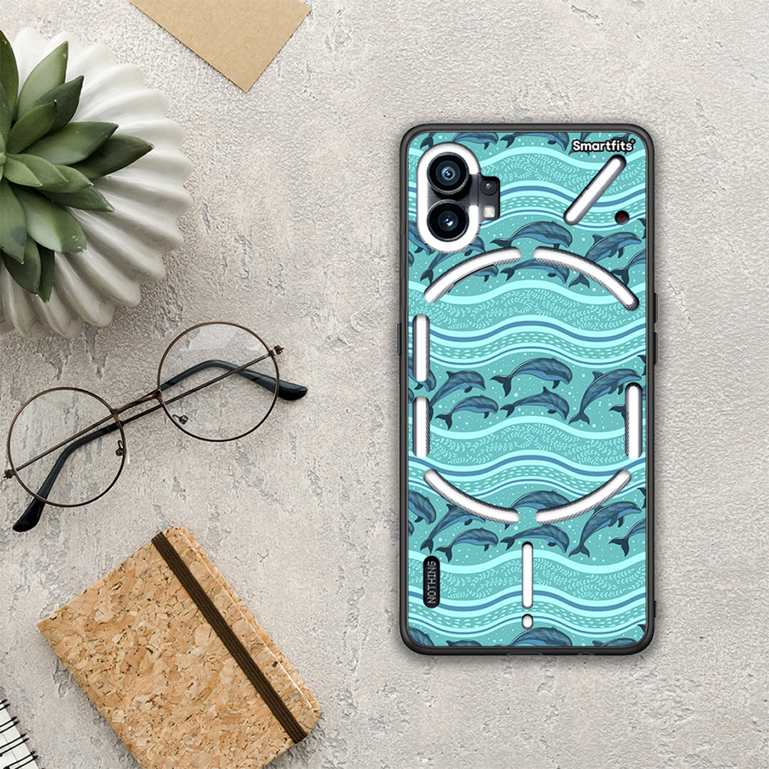 Swimming Dolphins - Nothing Phone 1 θήκη