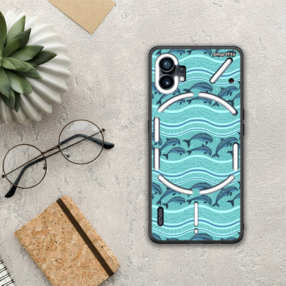 Swimming Dolphins - Nothing Phone 1 θήκη