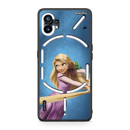 Nothing Phone 1 Tangled 2 Θήκη Αγίου Βαλεντίνου από τη Smartfits με σχέδιο στο πίσω μέρος και μαύρο περίβλημα | Smartphone case with colorful back and black bezels by Smartfits