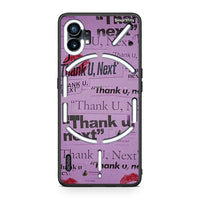 Thumbnail for Nothing Phone 1 Thank You Next Θήκη Αγίου Βαλεντίνου από τη Smartfits με σχέδιο στο πίσω μέρος και μαύρο περίβλημα | Smartphone case with colorful back and black bezels by Smartfits