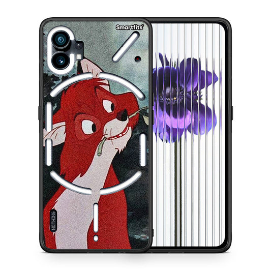 Θήκη Nothing Phone 1 Tod And Vixey Love 1 από τη Smartfits με σχέδιο στο πίσω μέρος και μαύρο περίβλημα | Nothing Phone 1 Tod And Vixey Love 1 case with colorful back and black bezels