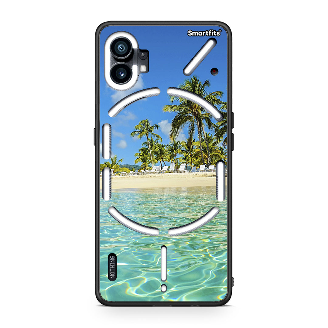 Nothing Phone 1 Tropical Vibes Θήκη από τη Smartfits με σχέδιο στο πίσω μέρος και μαύρο περίβλημα | Smartphone case with colorful back and black bezels by Smartfits